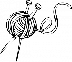 Yarn and Knitting Needles Clip Art | Knitting tattoo ...