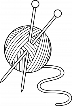 Black and White Knitting Set - Free Clip Art | Knitting ...