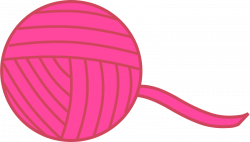 Free Clipart: Pink Ball of Yarn | adam_lowe