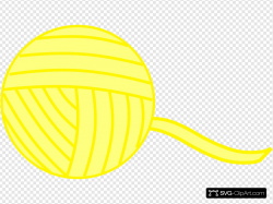 Yellow Yarn Clip art, Icon and SVG - SVG Clipart