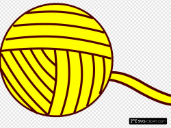 Yellow Yarn Ball Clip art, Icon and SVG - SVG Clipart