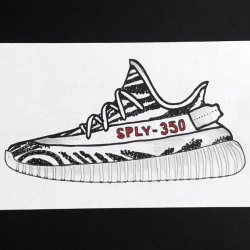 Adidas Yeezy V2 350 Boost Zebra Art