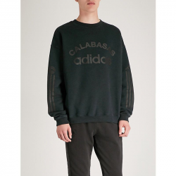 YEEZY X ADIDAS SEASON 6 LOGO-PRINT COTTON-JERSEY SWEATSHIRT ...