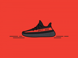 Yeezy Boost 350 Vector Illustration by Frank Burder on Dribbble