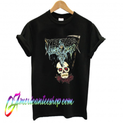 Yeezus Tour Merch Death God Skull logo Sickle and roses kanye west yeezy T  Shirt