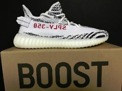 Details about NEW DS Adidas Originals Yeezy YZY 350 Boost V2 Zebra CP9654  White Red
