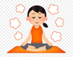 Yoga Cartoon clipart - Yoga, Orange, Smile, transparent clip art
