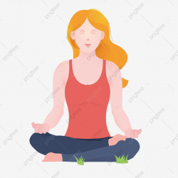 Cartoon Business Men Exercise Yoga Relax, Cartoon Clipart ...
