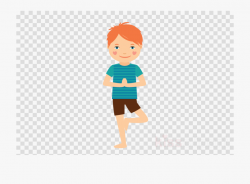 Kid Yoga Clipart - Cedar Tree White Background #336739 ...