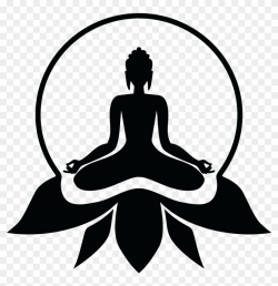 Logo Clipart Yoga - Lord Buddha Black And White, HD Png ...