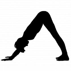 Yoga silhouette clipart black and white - Clip Art Library