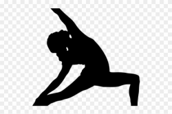 Yoga Clipart Transparent - Yoga Pose Black Silhouette, HD ...