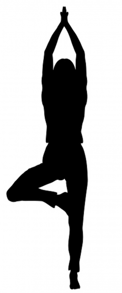 Yoga tree pose clipart - Clip Art Library