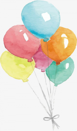 Watercolor Balloon, Vector Png, Balloon, Balloon Bundle PNG ...