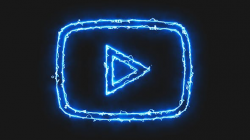Blue Electric Youtube Video Icon by Pixinnova | VideoHive