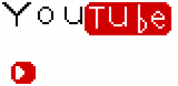 youtube logo and play button | Pixel Art Maker