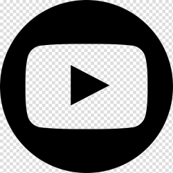 YouTube Logo Computer Icons, youtube, black play button ...