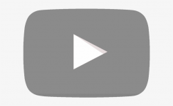 Youtube Icon Gray - Youtube Play Button Grey PNG Image ...
