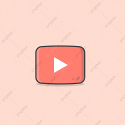 Youtube Icon With Pastel Color, Youtube, Socialmedia, Fun ...