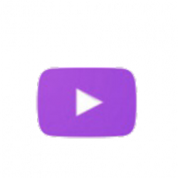 Purple youtube 2 icon - Free purple site logo icons