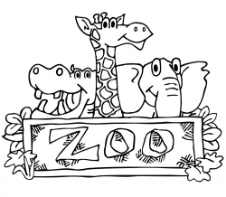 Zoo Clipart Black And White – Pencil And In Color Zoo Clipart ...