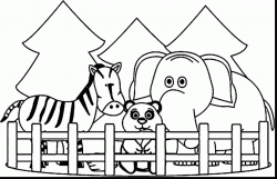 Zoo clipart black and white » Clipart Station
