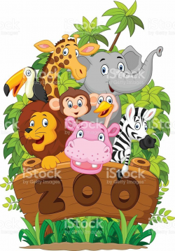illustration of Collection of zoo animals | artwork | Zoo animals ...