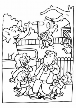 Zoo Coloring Page For Preschoolers - Clip Art Library