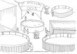 Free Zoo Clipart coloring page, Download Free Clip Art on Owips.com