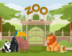 Zoo Clipart empty 9 - 450 X 354 Free Clip Art stock illustration ...