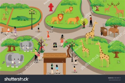 Cartoon Zoo Map - Tristateportapotty