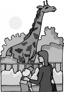 Giraffe, White, Cartoon, transparent png image & clipart free download